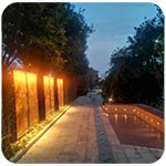 公園雕塑景觀(guān)亮化怎樣做？——洗墻燈如何安裝固定？